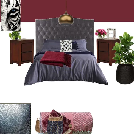 Main Bed Interior Design Mood Board by LisaMKB