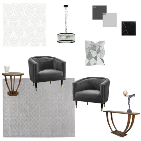 art deco mood board Interior Design Mood Board by Anna Wood