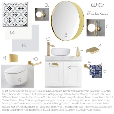 WC Sampleboard Module 9 Interior Design Mood Board by Ledonna