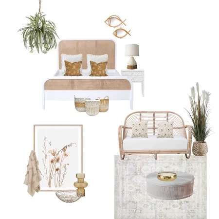 Relaxed Bedroom Interior Design Mood Board by Simplestyling