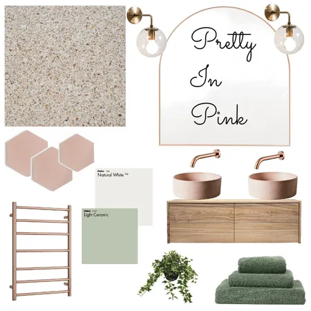 Pretty In Pink Interior Design Mood Board by sianaesz78