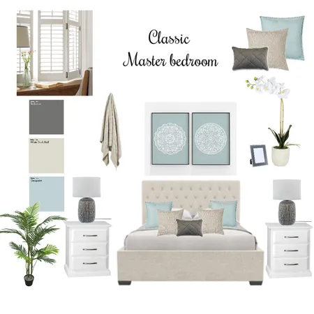 Classic Master bedroom Interior Design Mood Board by tahirih