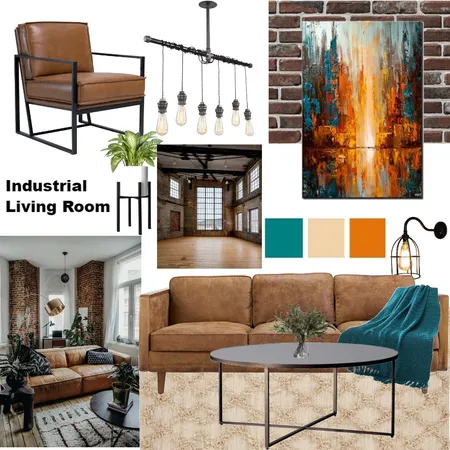 industrial Interior Design Mood Board by alexgumpita