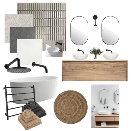 modern bath Interior Design Mood Board by Raj