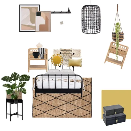 Boho Interior Design Mood Board by Dariakaz