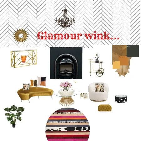 glamor wink Interior Design Mood Board by Ohlala