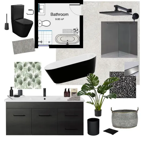 Bathroom 3 Interior Design Mood Board by kholuod