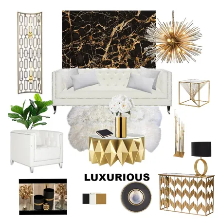HOLLYWOOD GLAM Interior Design Mood Board by Mellany Jagt