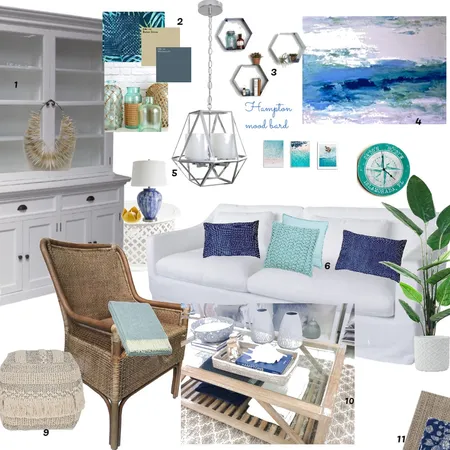 Hampton mood board Interior Design Mood Board by kristina1111 on Style Sourcebook