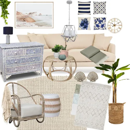 Hamptons mood board Interior Design Mood Board by kristina1111