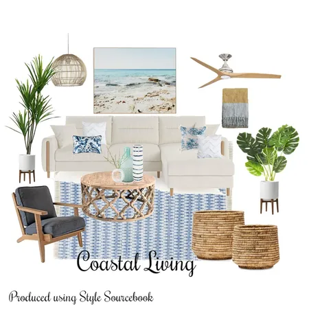 Coastal Living Interior Design Mood Board by whytedesignstudio