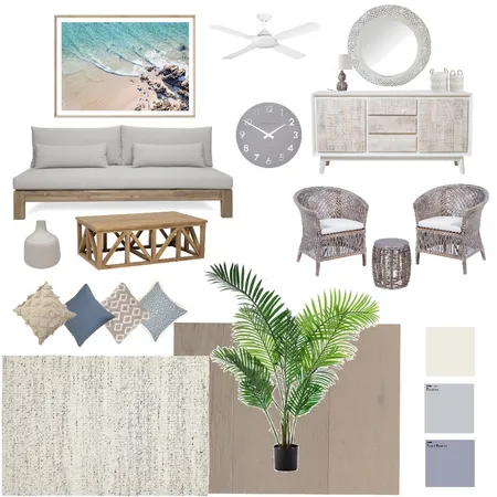 coastal living Interior Design Mood Board by hknights