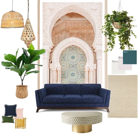 moroccan Interior Design Mood Board by peri