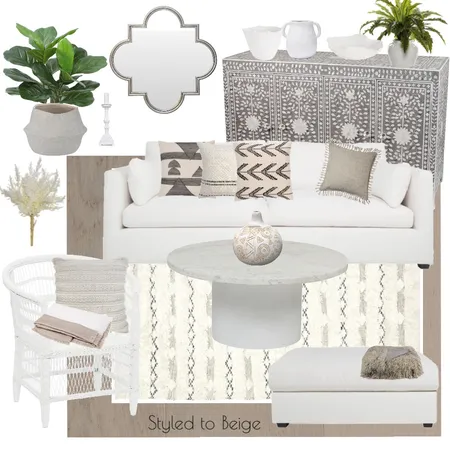 Styled to Beige Interior Design Mood Board by stylefusion