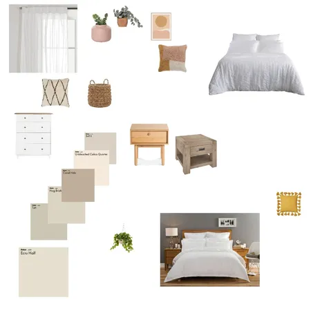 Bohemian Bedroom Interior Design Mood Board by marybella