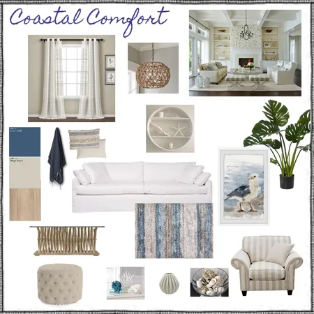 Coastal Comfort Interior Design Mood Board by Rona
