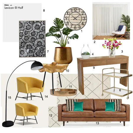 Living Pilliga Interior Design Mood Board by Zaileen