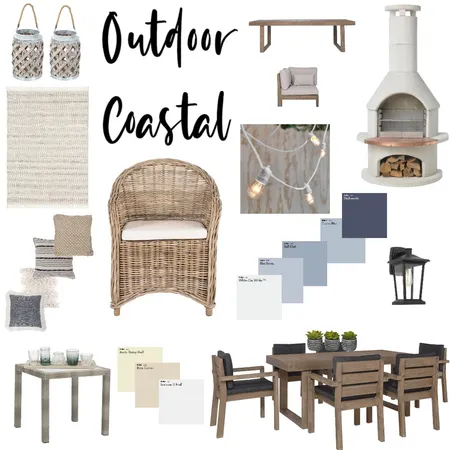 Coastal Outdoor Living Interior Design Mood Board by traceymac