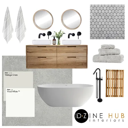 Bathroom Interior Design Mood Board by D'Zine Hub Interiors