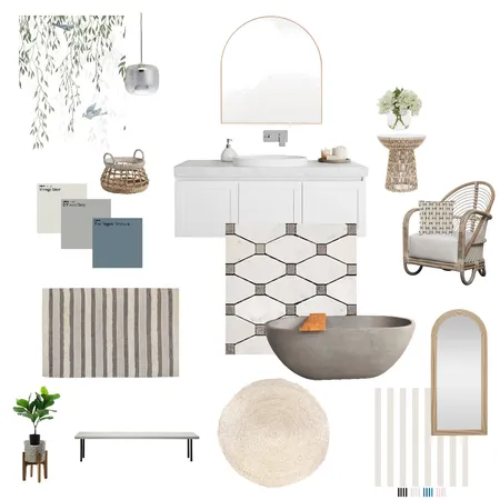 Hampton Style Bathroom Interior Design Mood Board by Tia V on Style Sourcebook