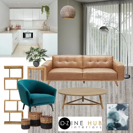 Living Room Interior Design Mood Board by D'Zine Hub Interiors