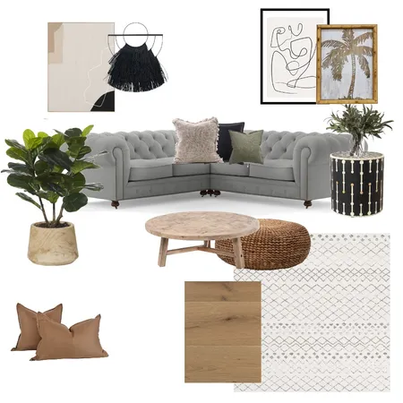Informal Living Room - Patterson Lakes V2.1 Interior Design Mood Board by styledbymona