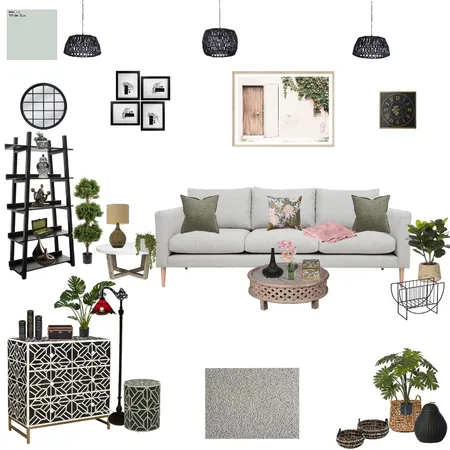 Lounge Room Interior Design Mood Board by Janina