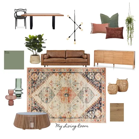 Living Room Interior Design Mood Board by MelSen