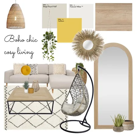 Cosy natural boho chic Interior Design Mood Board by Jade R. M. on Style Sourcebook