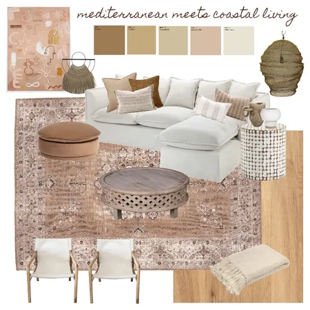 Mediterranean meets coastal living Interior Design Mood Board by Cottage by the Coast