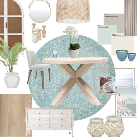 coastal Interior Design Mood Board by khadijah.L