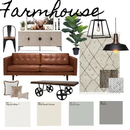 Farmhouse - Living Interior Design Mood Board by Haven Home Styling