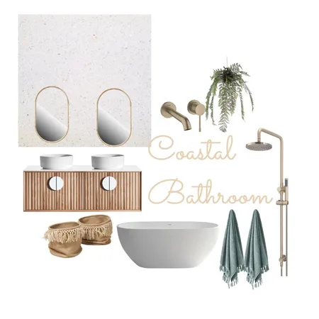 Main Bathroom Interior Design Mood Board by Coastal Hamptons By The Park