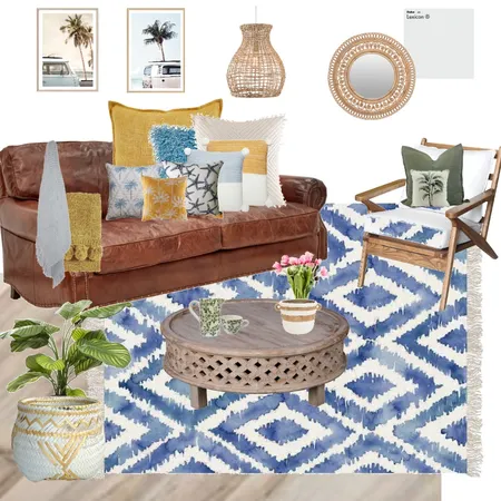 Living Room Sample Board Interior Design Mood Board by Mz Scarlett Interiors