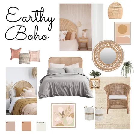 boho mood board Interior Design Mood Board by Sarah Zoghbi