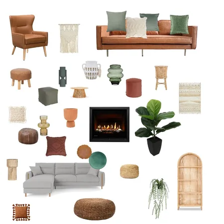 Downstairs Living Room Interior Design Mood Board by Carli Milburn
