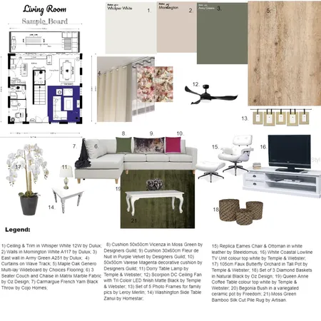 Module 9 Interior Design Mood Board by Kathy Crichton