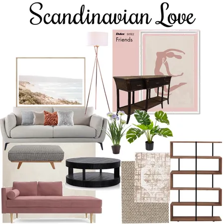 Scandinavian Love Interior Design Mood Board by TsepangK