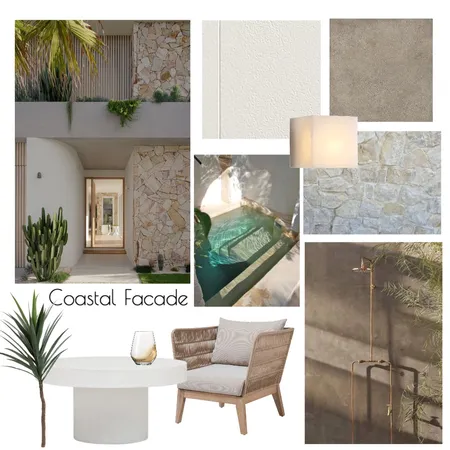 Coastal facade Interior Design Mood Board by Fleur Design