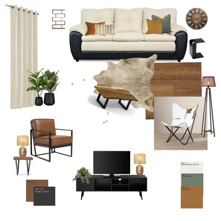Modern Rustic Interior Design Mood Board by Helene18