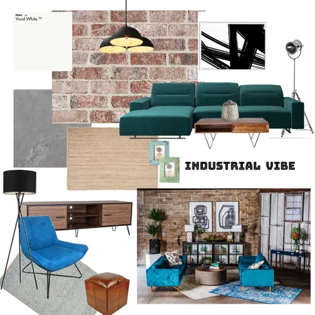 Industrial vibe Interior Design Mood Board by Sylwia