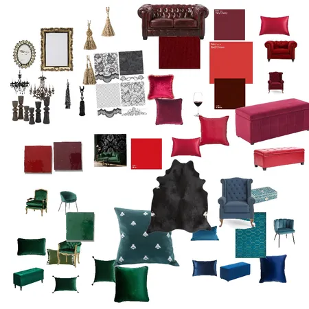 Gothic mood board Interior Design Mood Board by dianadirvariu