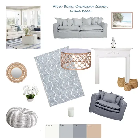 California Coastal Mood Board Interior Design Mood Board by Thayna Alkins-Morenzie