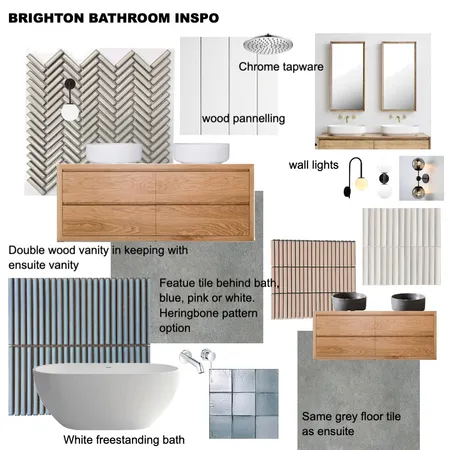 Brighton bathroom Interior Design Mood Board by Susan Conterno