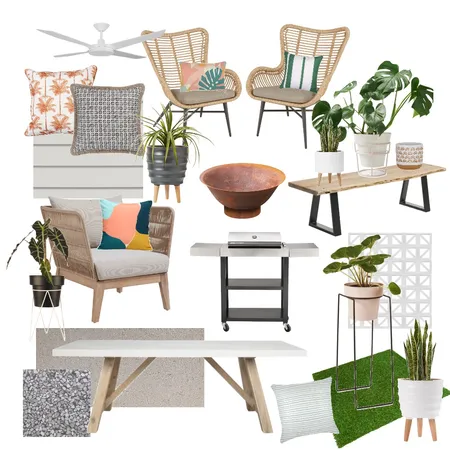 Baranduda backyard Interior Design Mood Board by Felicite