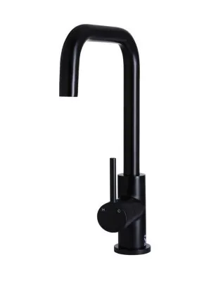 Meir | MATTE BLACK ROUND KITCHEN MIXER TAP by Meir, a Kitchen Taps & Mixers for sale on Style Sourcebook