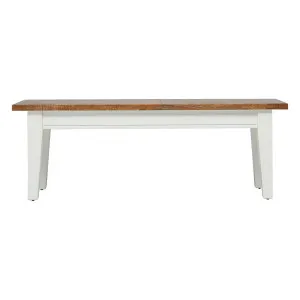 Mango Creek Bench 130cm (For 170 Dining Table) in White by OZ Design, a Benches for sale on Style Sourcebook