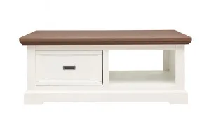 Hamptons Coffee Table 120cm in Acacia Two Tone by OzDesignFurniture, a Coffee Table for sale on Style Sourcebook