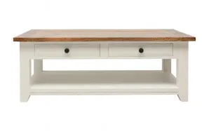 Mango Creek Coffee Table 130cm in Clear / White by OZ Design, a Coffee Table for sale on Style Sourcebook