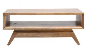 Sari Small Coffee Table 100cm in Mangowood Clear by OZ Design, a Coffee Table for sale on Style Sourcebook